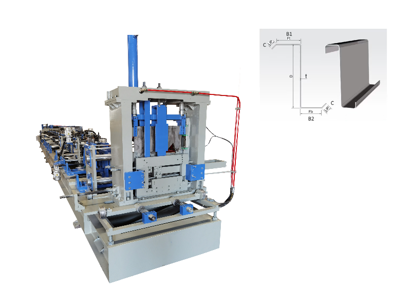 Macchina per la formatura di rulli per arcarecci Z